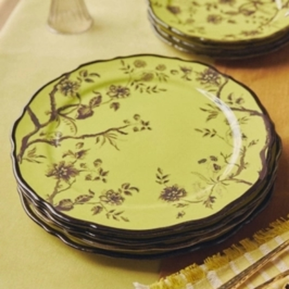 NWT Anthro Set/4 Anya Stoneware Dinner Plates